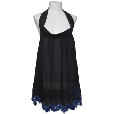 Halter neck top (Black, Blue) from Gianfranco Ferré Elastane, Polyamide, Silk, Viscose