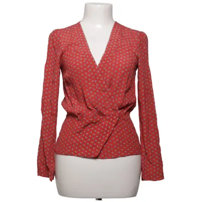 Wikkelblouse (Rood, Wit, Zwart) van Cooperative Viscose