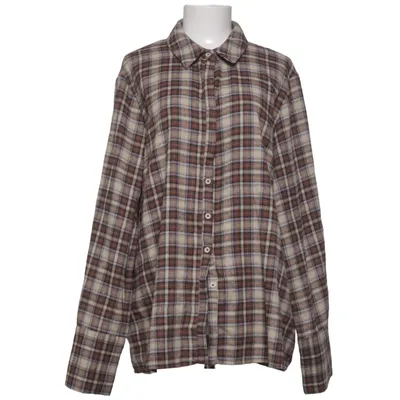 Flannel shirt (Brown, Beige, Blue) from PrettyLittleThing Cotton, Polyester