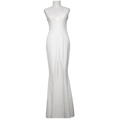 Robe longue (Blanc) de Peace + Love Élasthane, Polyester