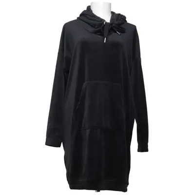 Hoodiekjole (Sort) fra Freequent Elastan, Polyester