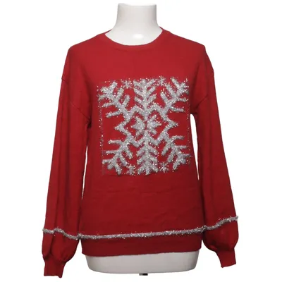 Jultröja (Röd, Silverfärgad) från Jolio & Co Polyester, Viskos