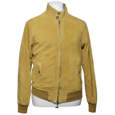 Läderjacka (Gul) från Baracuta Bomull, Skinn, Polyester, Viskos