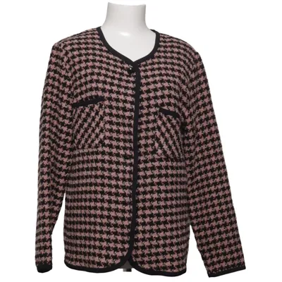 Cardigan (Noir, Rose) de Sol Design Acrylique, Viscose