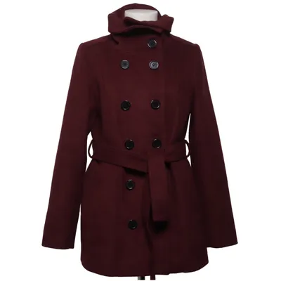 Frakke (Rød) fra Line Collection Polyester, Uld