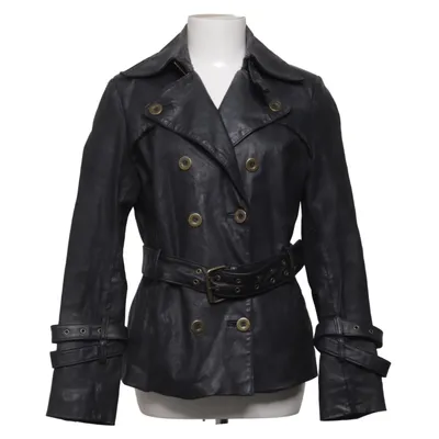 Leather coat (Black) from Brooker Leather, Polyester
