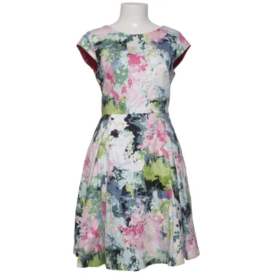 Jurk (Roze, Groen, Meerkleurig) van Papaya Katoen, Elastaan, Polyamide, Polyester