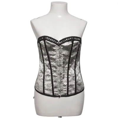 Corset (Gray, Black) from Vaacodor Elastane, Polyester