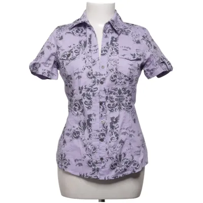 Chemise à manches courtes (Violet) de Authentic Style Coton, Élasthane