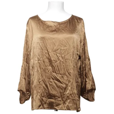Blus (Brun) från SAND Copenhagen Elastan, Silke, Viskos