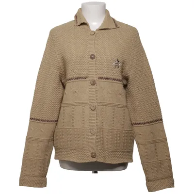Strickjacke (Beige) von Donaldson Kaschmir, Merinowolle, Polyamid, Viskose