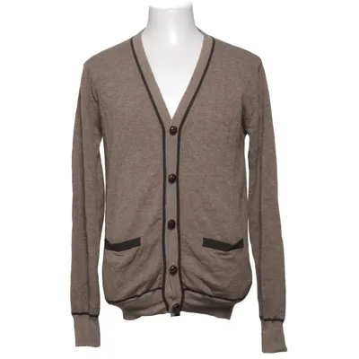 Cardigan (Beige, Brown) from Vintage 55 Polyamide, Wool