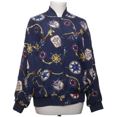 Bomber jacket (Blue, Multicolored) from Alfred Dunner Acrylic, Polyamide, Viscose