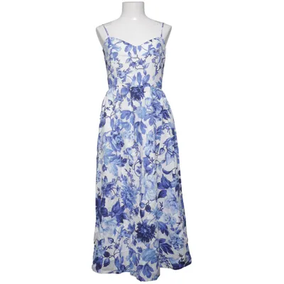Jurk (Blauw, Meerkleurig) van H&M Premium Quality Katoen, Linnen, Polyester