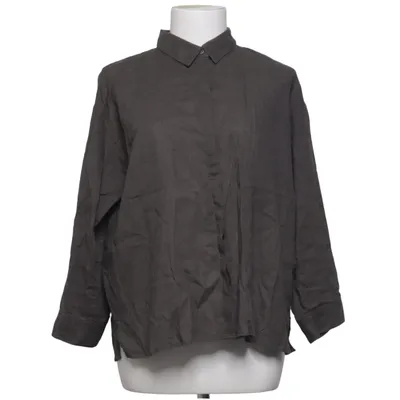 Shirt (Grijs) van Uniqlo Linnen, Viscose