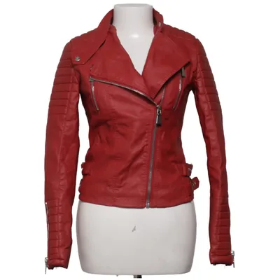 Biker jacket (Red) from Voyelles Polyester, Polyurethane