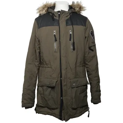 Winter coat (Green, Black) from Adrian Hammond Polyamide, Polyester