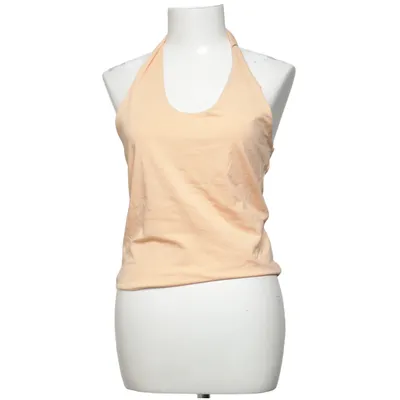 Halterneck top (Beige) fra Gina Tricot Elastan, Økologisk bomuld
