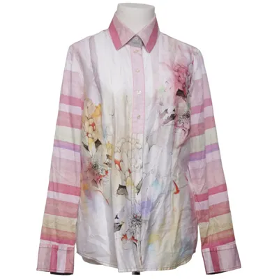Bluse (Pink, Mehrfarbig) von Otto Kern Baumwolle