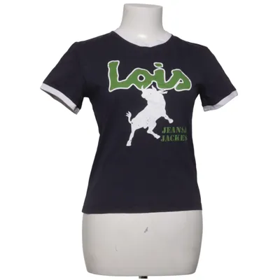 T-shirt (Grijs, Wit, Groen) van Lois Knitwear Katoen