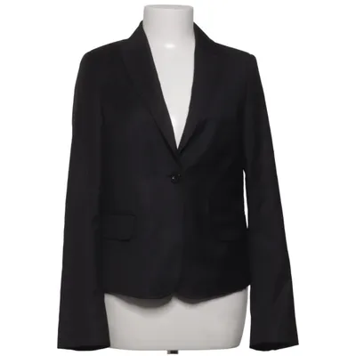 Blazer (Black) from L'ecole National Polyester, Viscose, Wool