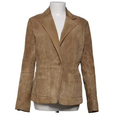 Blazer en cuir (Marron) de Leather Legend Cuir, Polyester, Viscose