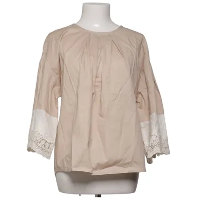 Blouse (Beige, Blanc) de Lumina