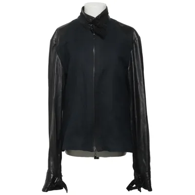 Leren jack (Zwart) van Rock & Republic Katoen, Elastaan, Leer, Polyester