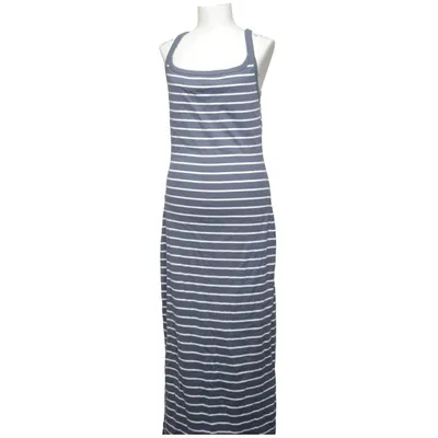 Långklänning (Blå, Vit) från ASOS Design Bomull, Elastan