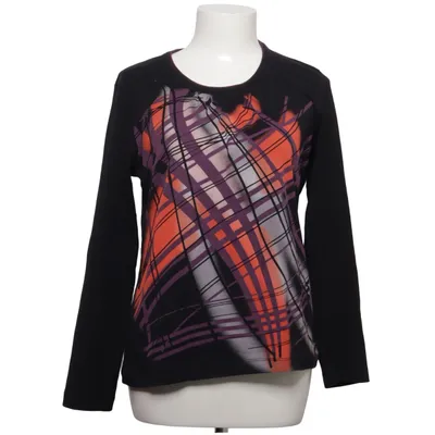 Langærmet t-shirt (Sort, Flerfarvet) fra Wissmach Bomuld