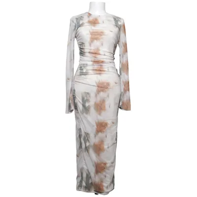 Maxikjole (Beige, Flerfarvet) fra Shein Elastan, Polyester