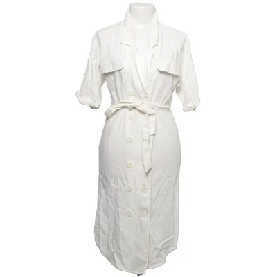 Shirt dress (White) from Mango Suit Linen, Viscose