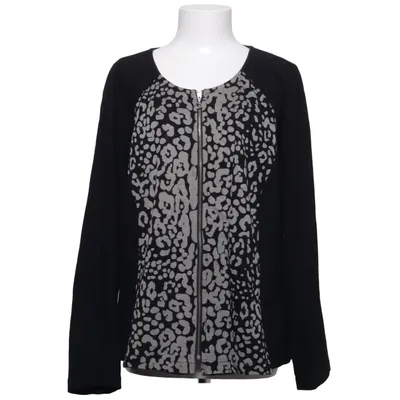 Cardigan (Sort, Hvid) fra Lena Elastan, Polyamid, Viscose