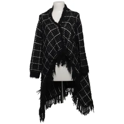 Cardigan (Black, White) from MissKoo Polyamide, Wool