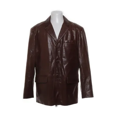 Leather blazer (Brown) from Saki Leather