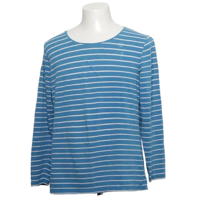 Lange mouwen shirt (Blauw, Wit) van Impuls Katoen, Elastaan