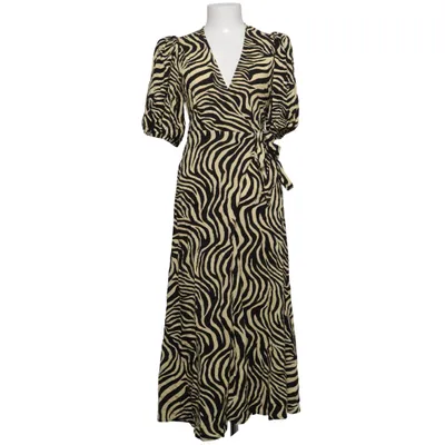 Wrap dress (Black, Beige) from Gina Tricot Viscose
