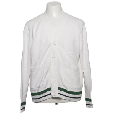 Cardigan (White, Multicolored) from Nils Sundström Acrylic, Cotton