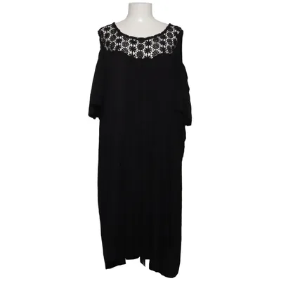 Jurk (Zwart) van Janina Curved Elastaan, Polyester, Viscose