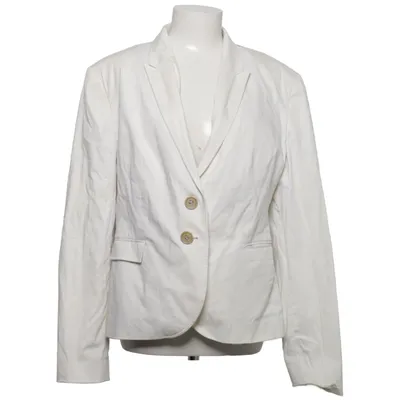 Blazer (Wit) van Hans Ubbink Katoen, Elastaan