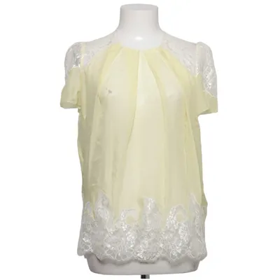 Top (Yellow, White) from By Malene Birger Polyamide, Silk