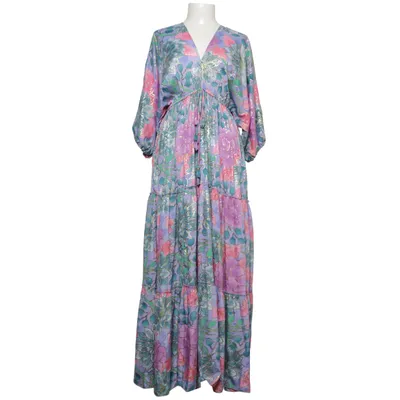 Maxi jurk (Lila, Roze, Blauw) van Flex Moda Polyester, Zijde, Viscose