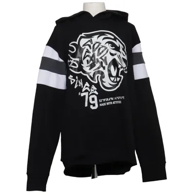 Sweat à capuche (Noir, Blanc, Gris) de CoolCat Coton, Polyester