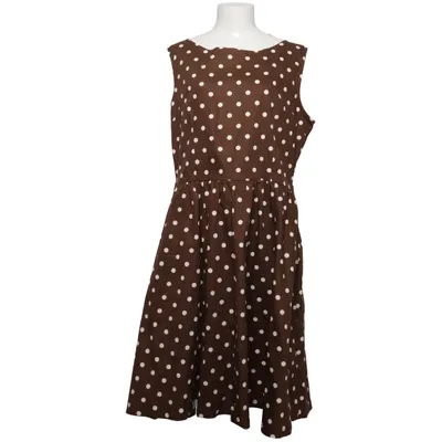 Dress (Brown) from Lindy Bop Cotton, Elastane, Polyester