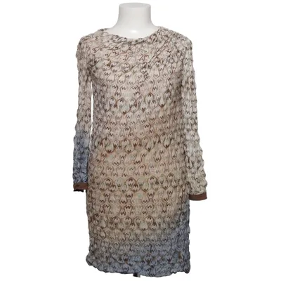 Dress (Beige, Multicolored) from Missoni Elastane, Silk, Viscose