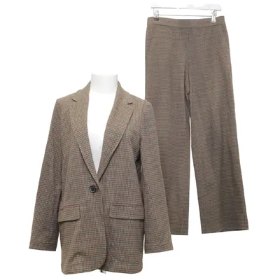 Jakkesæt (Brun) fra Southern Cotton Elastan, Polyester, Viscose