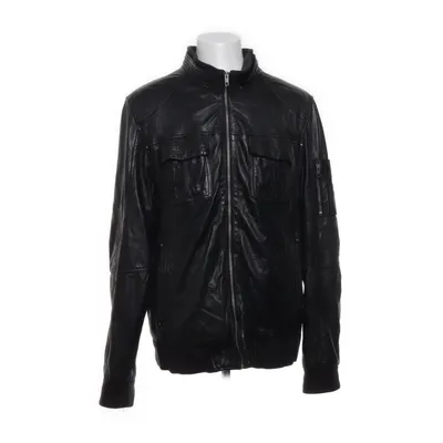 Läderjacka (Svart) från Hollies Akryl, Bomull, Polyester