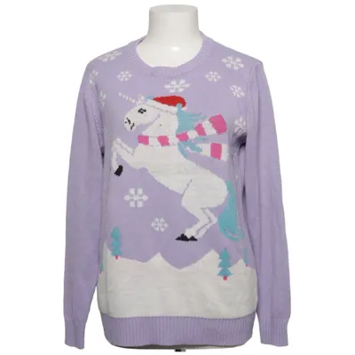 Pull de Noël (Violet, Blanc, Multicolore) de Avenue Acrylique