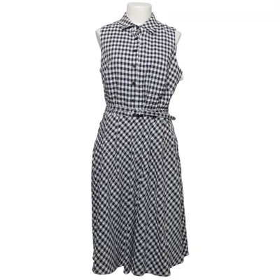 Kleid (Schwarz, Weiß) von Lauren Ralph Lauren Baumwolle, Elasthan, Polyester