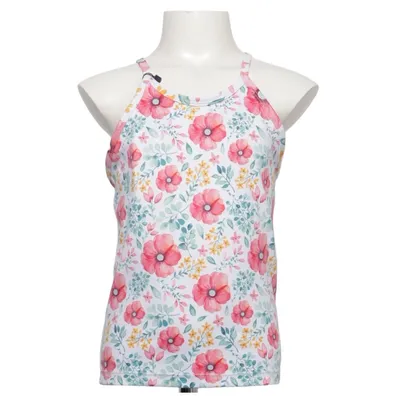Tank Top (White, Multicolored) from Workout Empire Elastane, Polyester